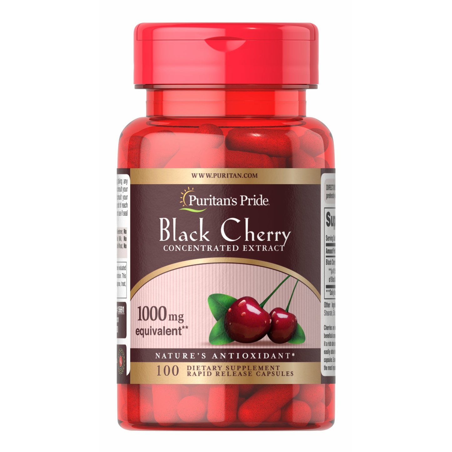 Black Cherry Extract 1000 mg Equivalent** 100 capsules