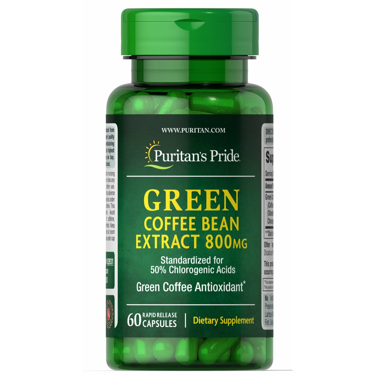 Green Coffee Bean Extract 800 mg 60 capsules