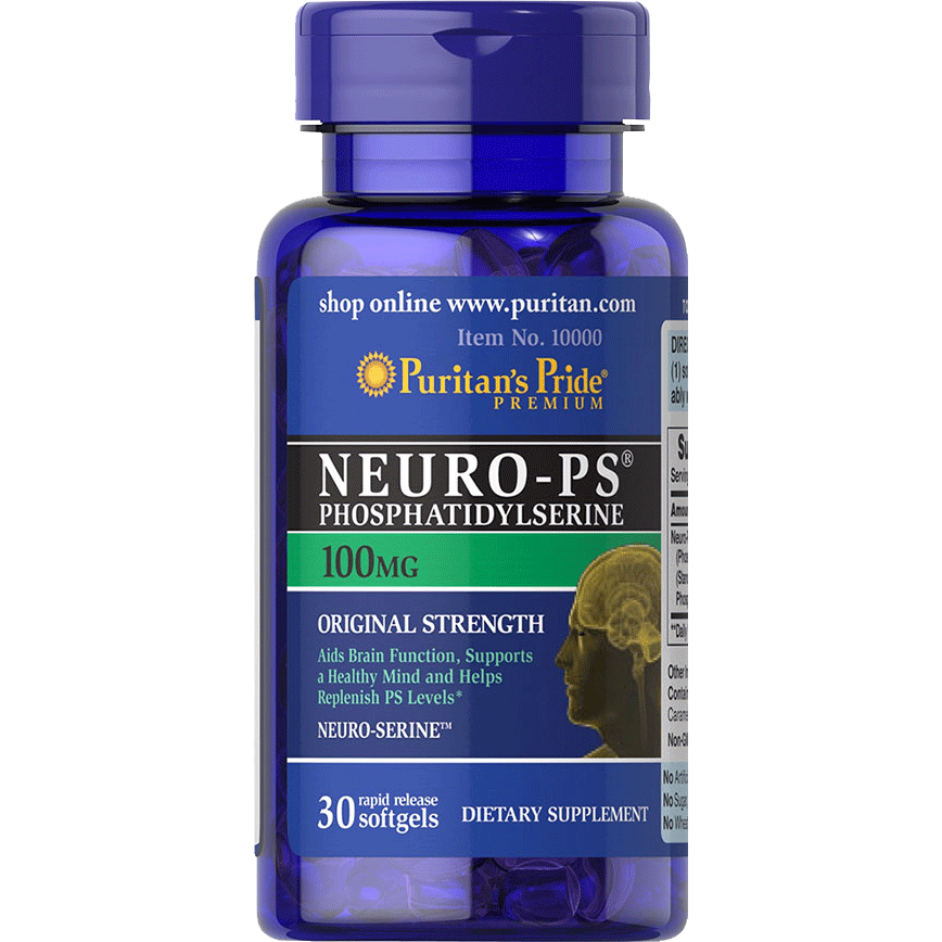 Brain Health Pack A Neuro-PS Phosphatidylserine 100mg and GABA Gamma Aminobutyric Acid 750mg