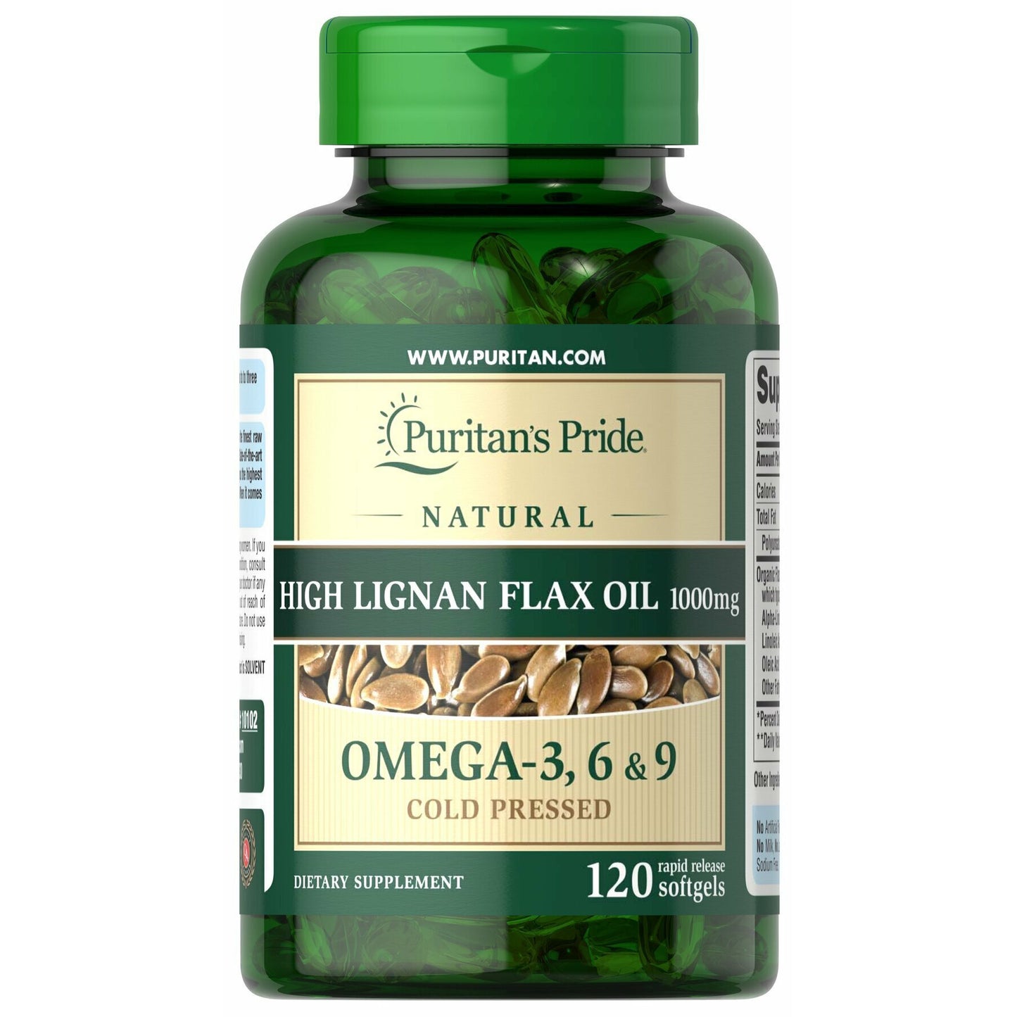 Flax Oil 1000mg 120 softgels