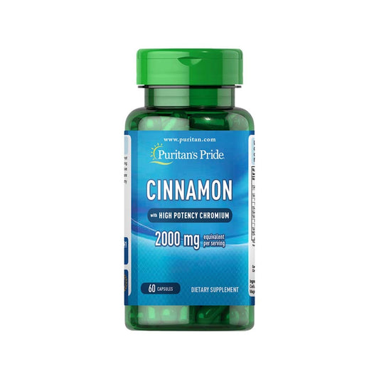 Cinnamon Complex with High Potency Chromium 1000mg 60 capsules