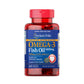 Women Power Duo Bundle  (Fish Oil 1400 mg with Active Omega-3 950 mg Triple Strength 60 Softgels + Evening Primrose Oil 500 mg with GLA Puritan's Pride Supplements)