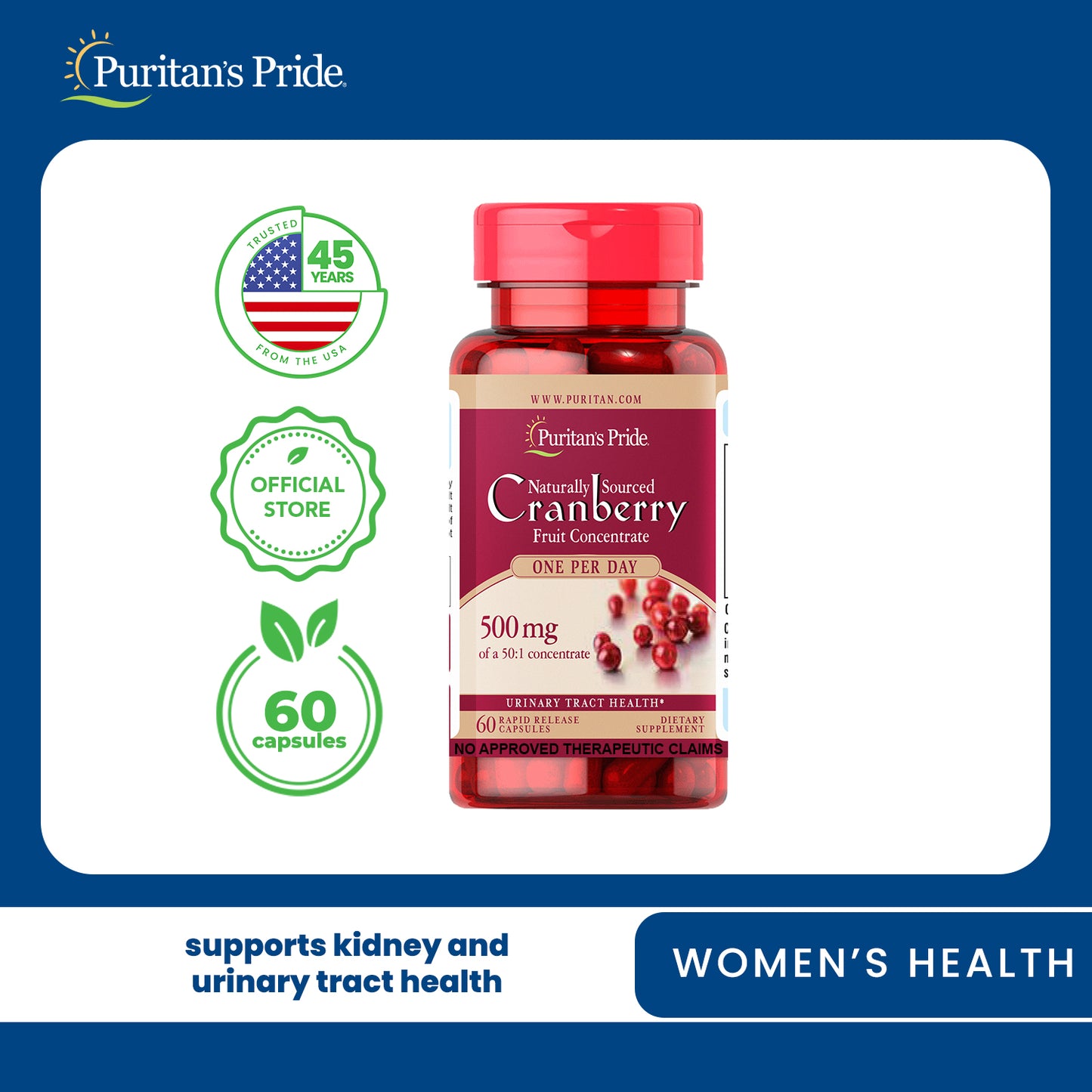 Cranberry 25,000mg 60 capsules