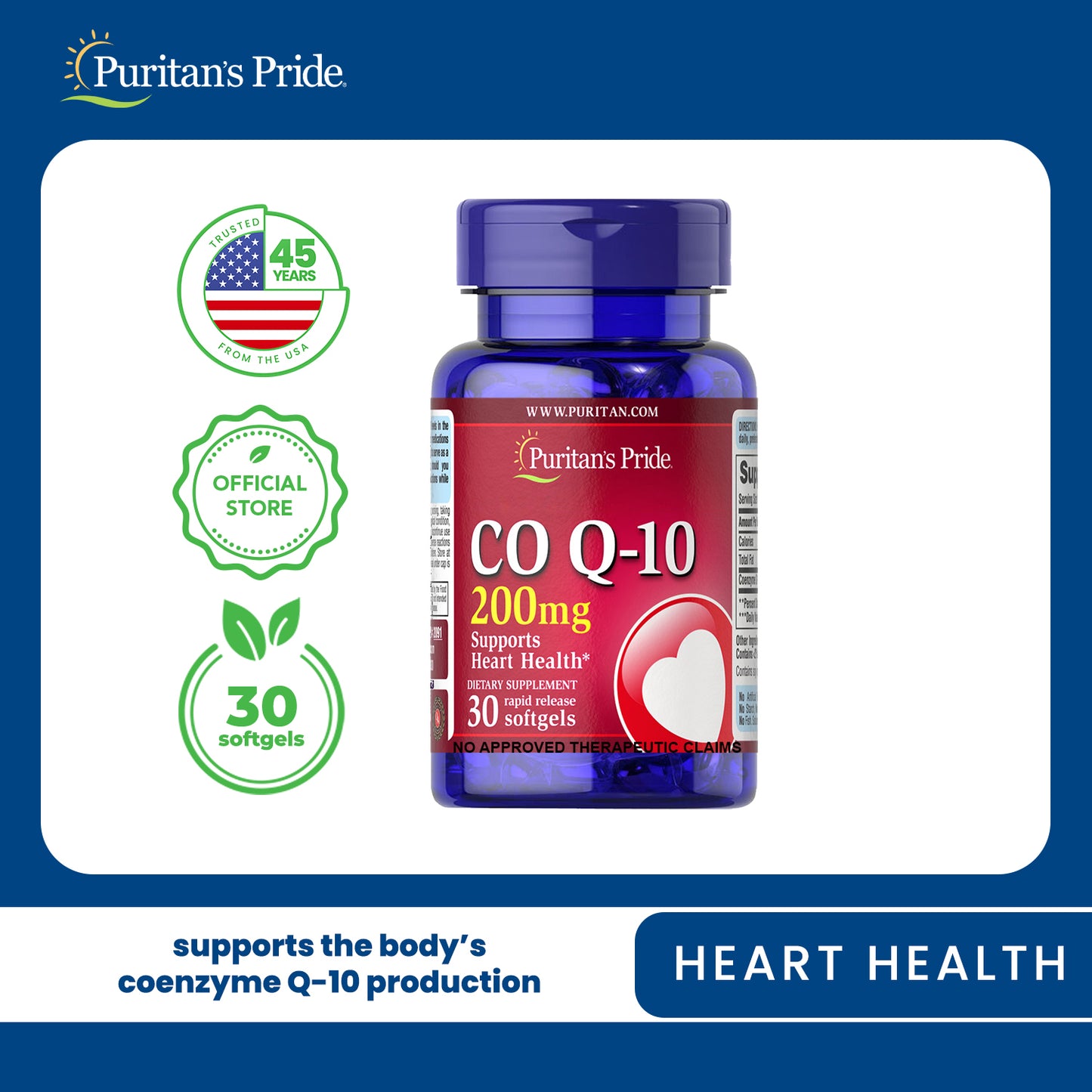 Co Q-10 200 mg 30 softgels