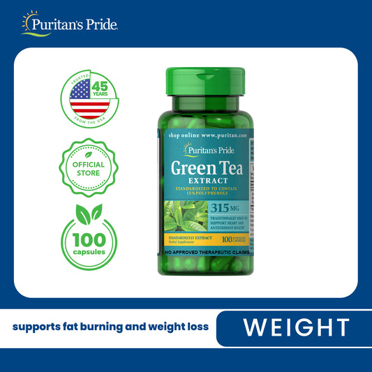Green Tea Standardized Extract 315 mg 100 capsules