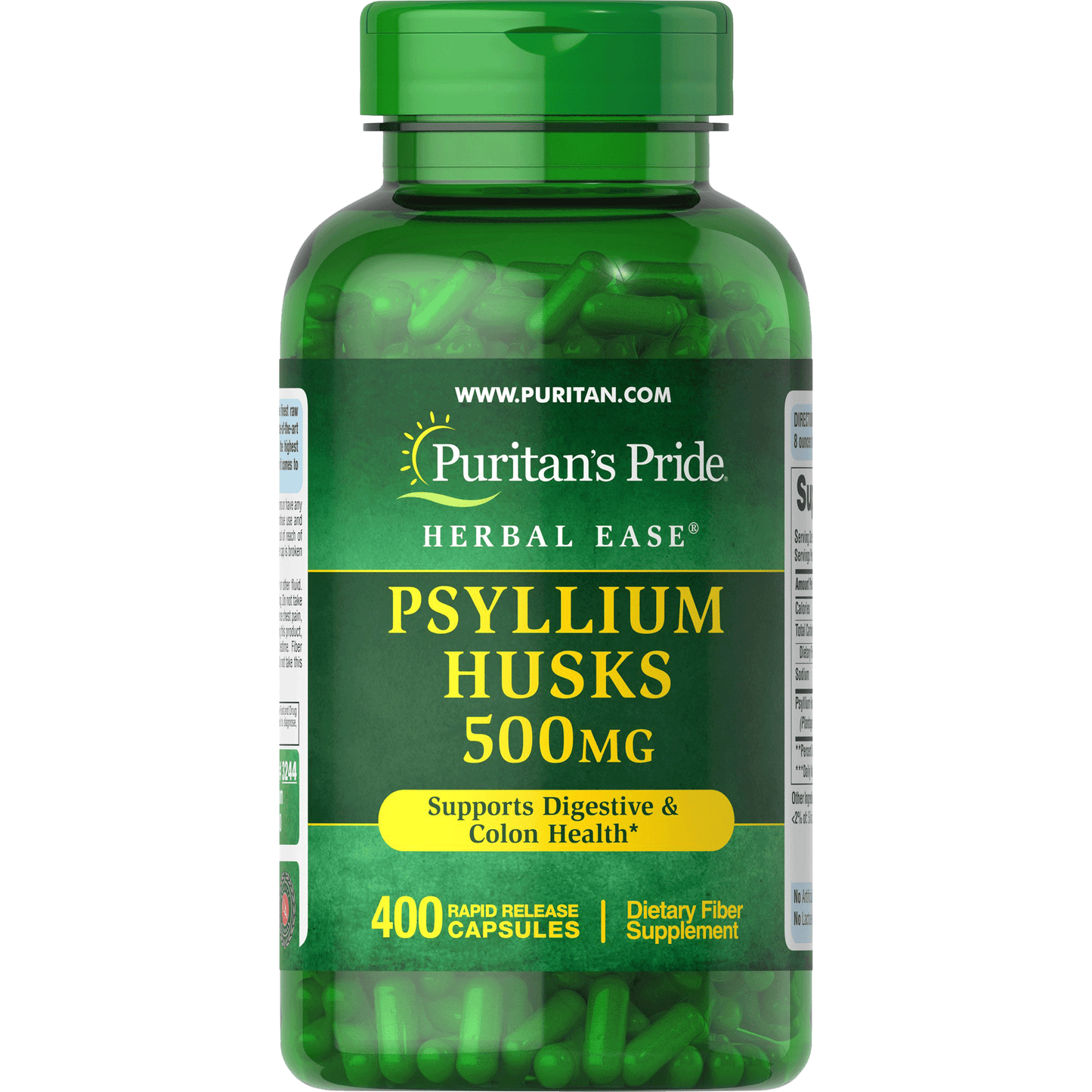 Psyllium Husks 500 mg 400 capsules