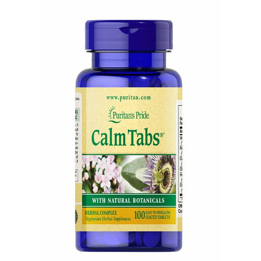 Calm Tabs® with Valerian, Passion Flower, Hops, Chamomile 100 tablets