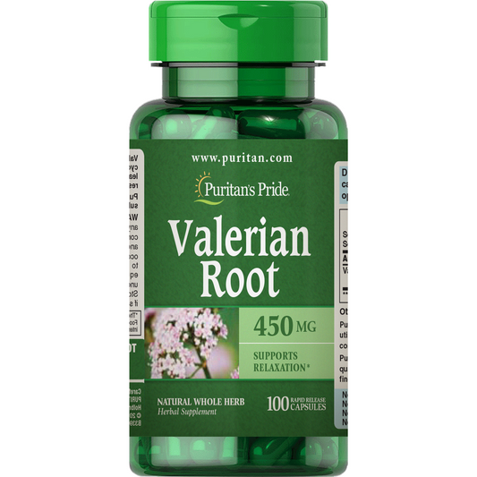 Valerian Root 450mg 100 capsules