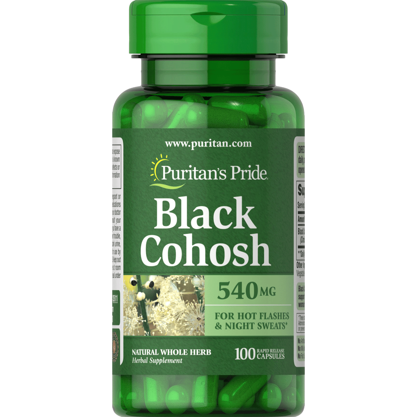 Black Cohosh 540 mg 100 Capsules