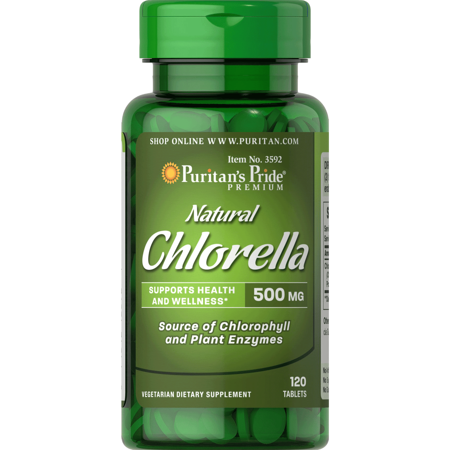 Chlorella Natural 500 mg 120 tablets