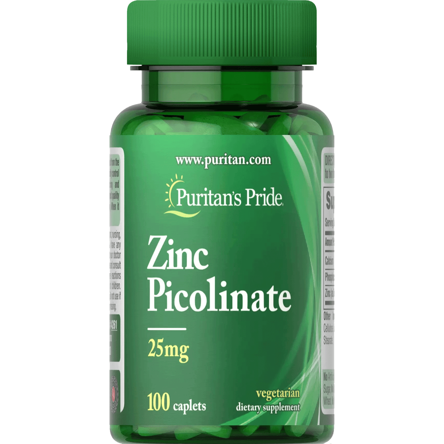 Zinc Picolinate 25 mg 100 caplets