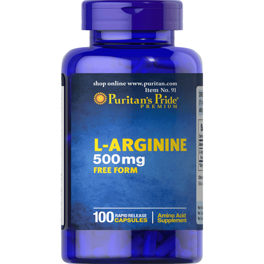 L-Arginine 500mg 100 capsules
