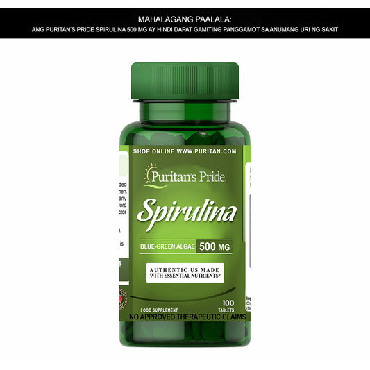 Spirulina 500 mg 100 tablets