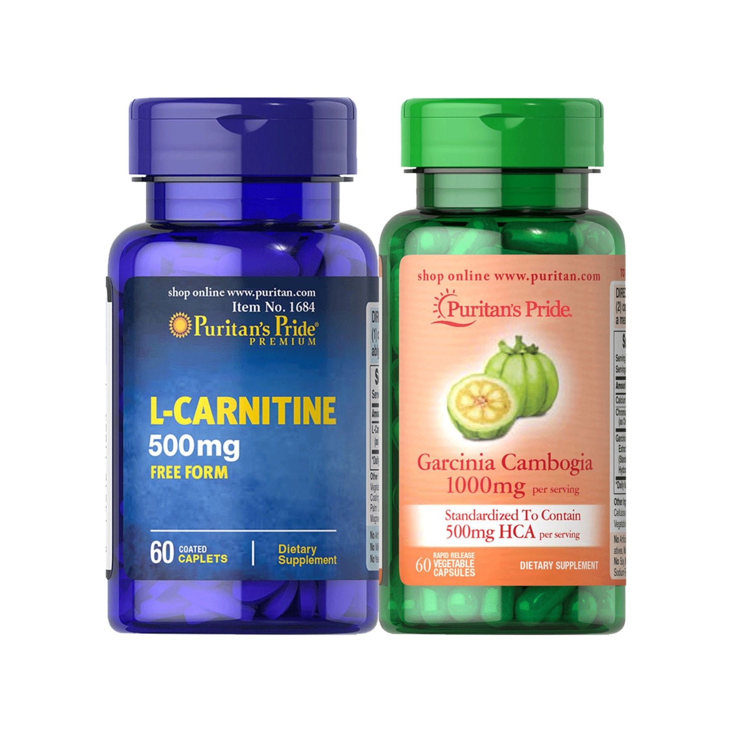 Weight Management Pack B L-Carnitine 500 mg and Garcinia Cambogia 500 mg